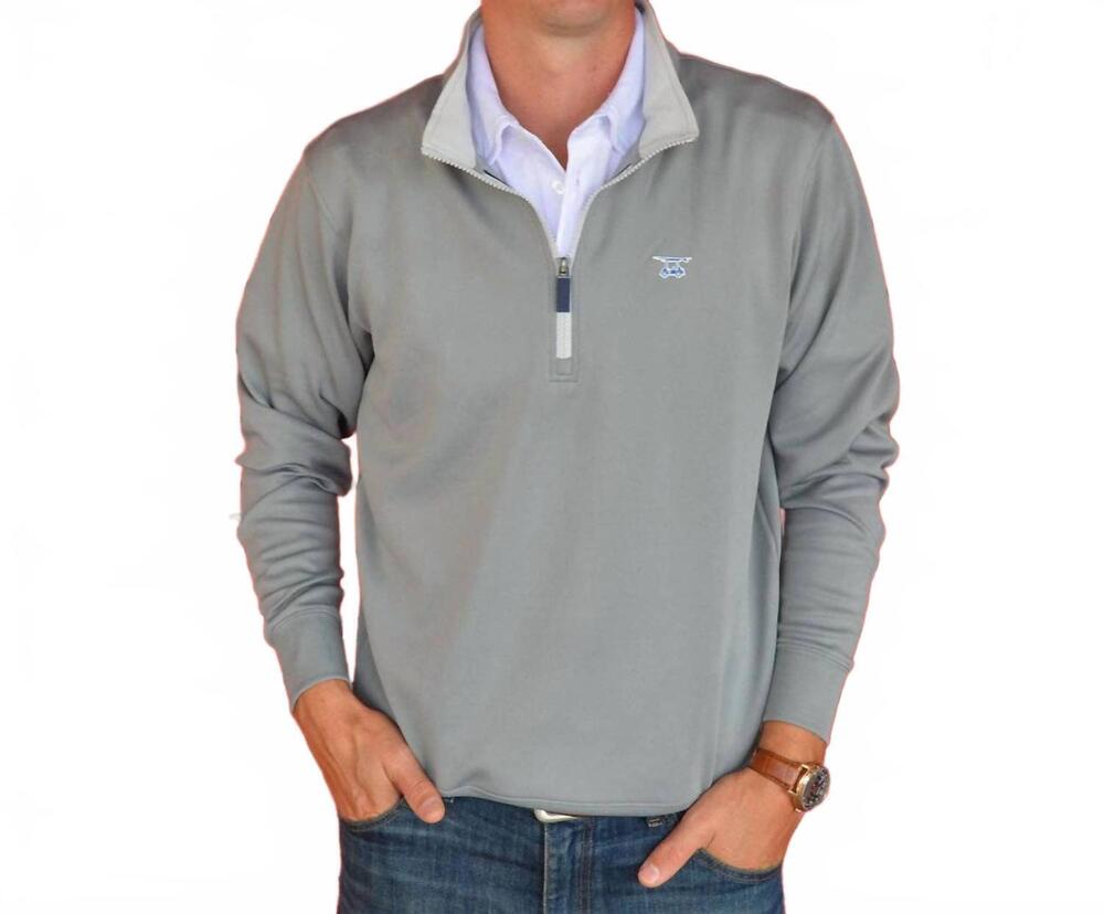 NEW BALD HEAD BLUES dogwood quarter zip top in monument